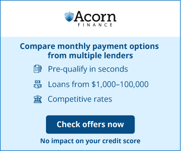 Acorn Finance apply and get affordable payment options from multiple<br />
lenders