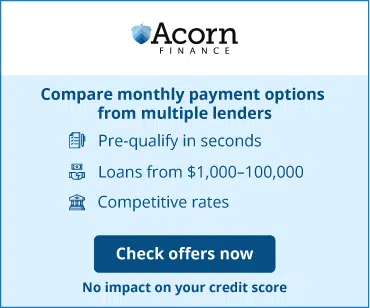Acorn Finance apply and get affordable payment options from multiple<br />
lenders